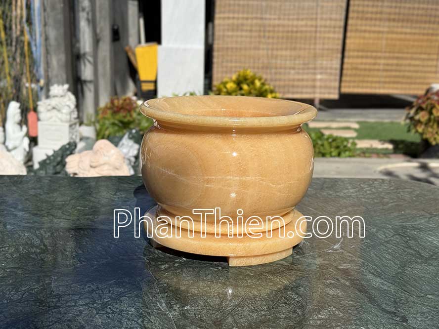 Bát hương bằng đá ngọc Hoàng Long VIP - LH - 21