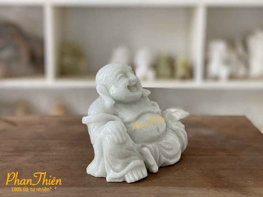 Tượng Phật Di Lặc bằng đá Cẩm Thạch Xanh (DL-03)