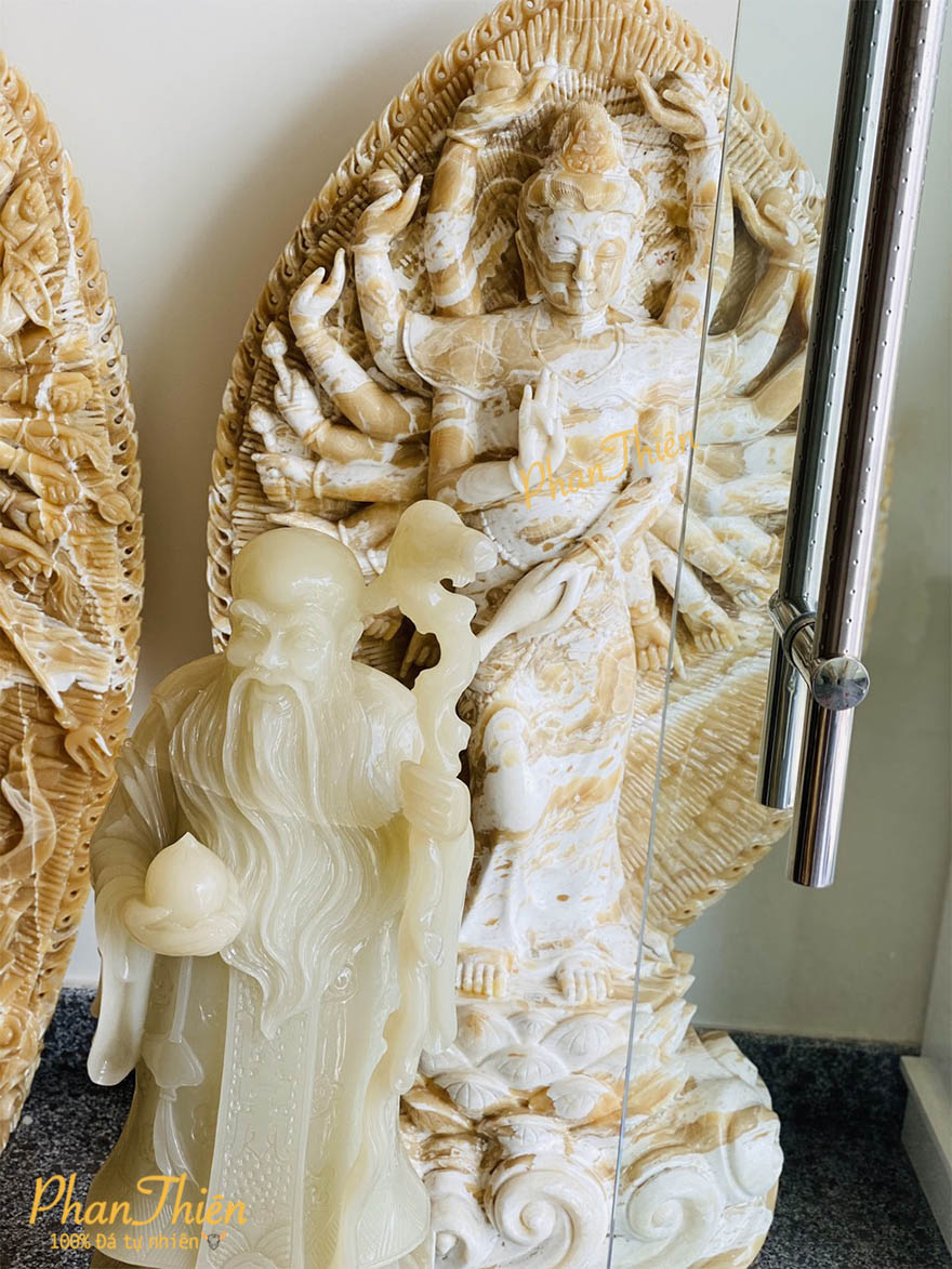 Tượng Phật Thiên Thủ Thiên Nhãn Đá Ngọc Hoàng Long (TN-03)