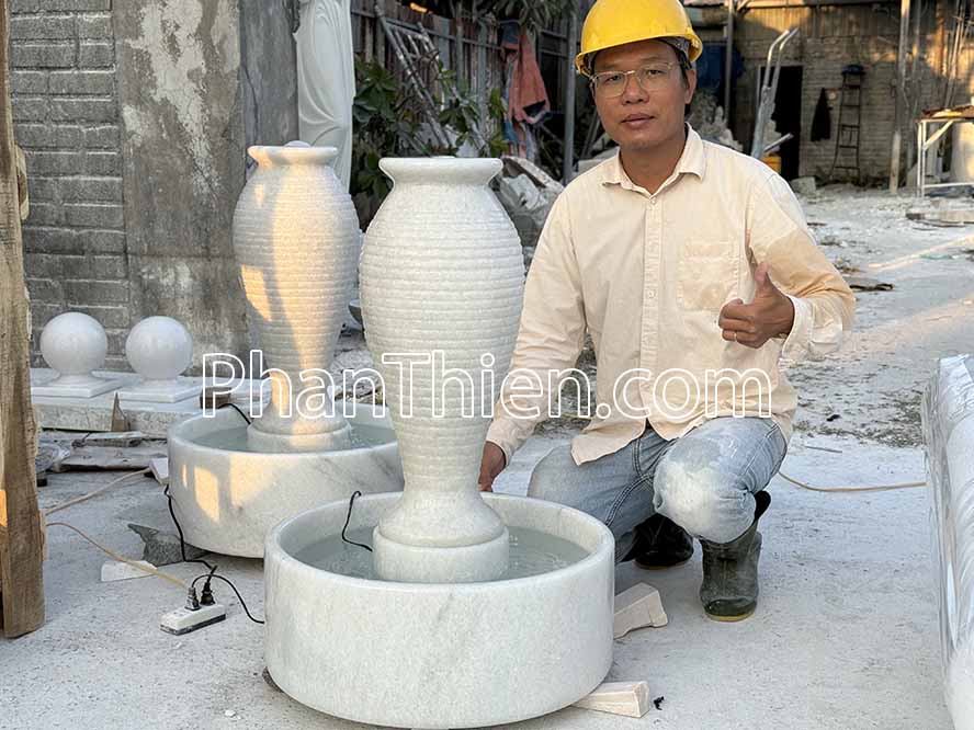 Phong Thuỷ Luân bằng đá cao 81 cm - PLT-6