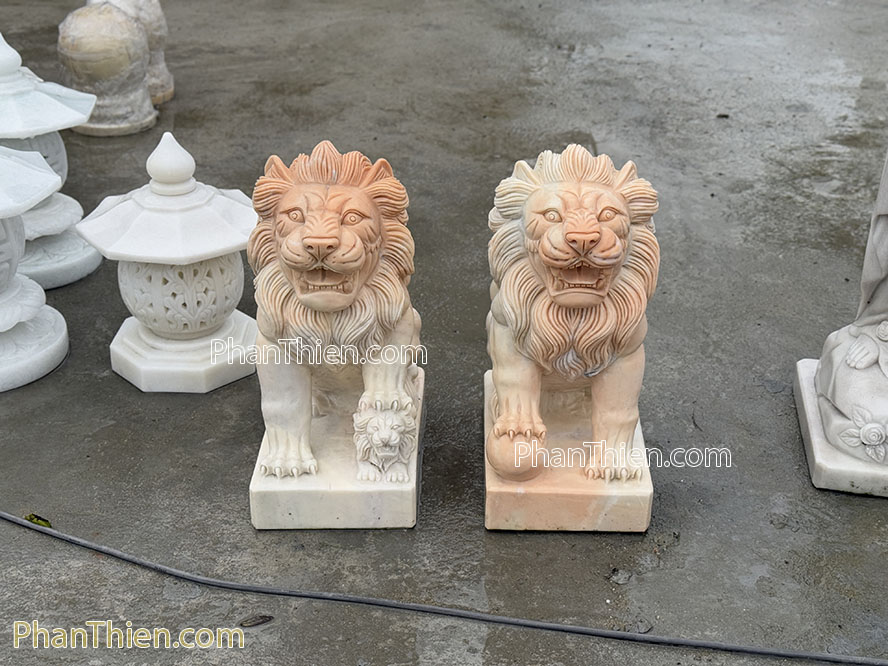 Tượng Sư tử đá cà rốt 50cm - ST-64
