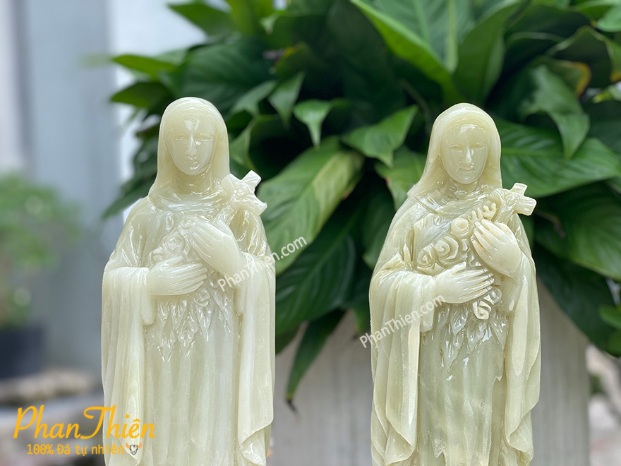 Tượng Bà Thánh TêRêSa Đá Ngọc Xanh (Teresa-02)