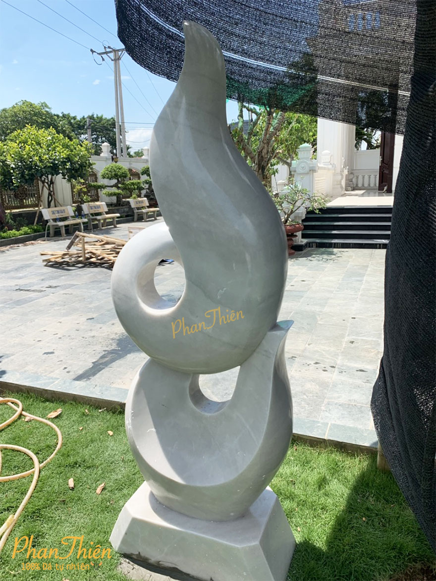 Tượng Đá Nghệ Thuật Đá Cẩm Thạch Trắng (NT-19)