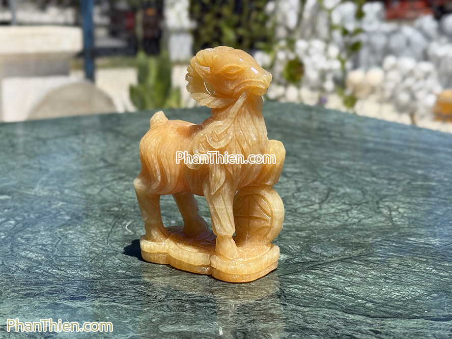 Tượng Dê đá phong thuỷ 15cm - DE-02