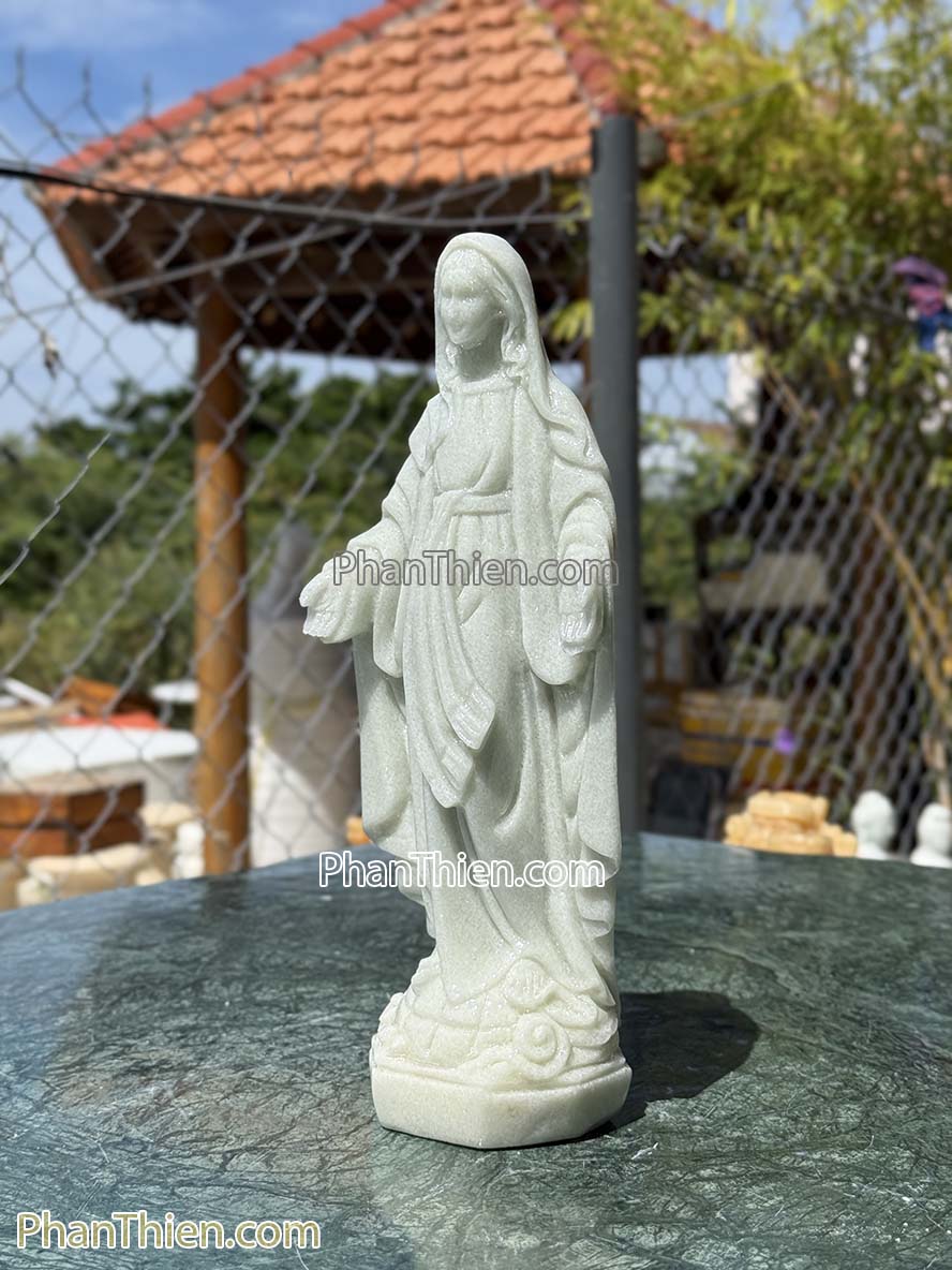 Tượng Đức Mẹ Ban Ơn bằng đá 35 cm - BO-78