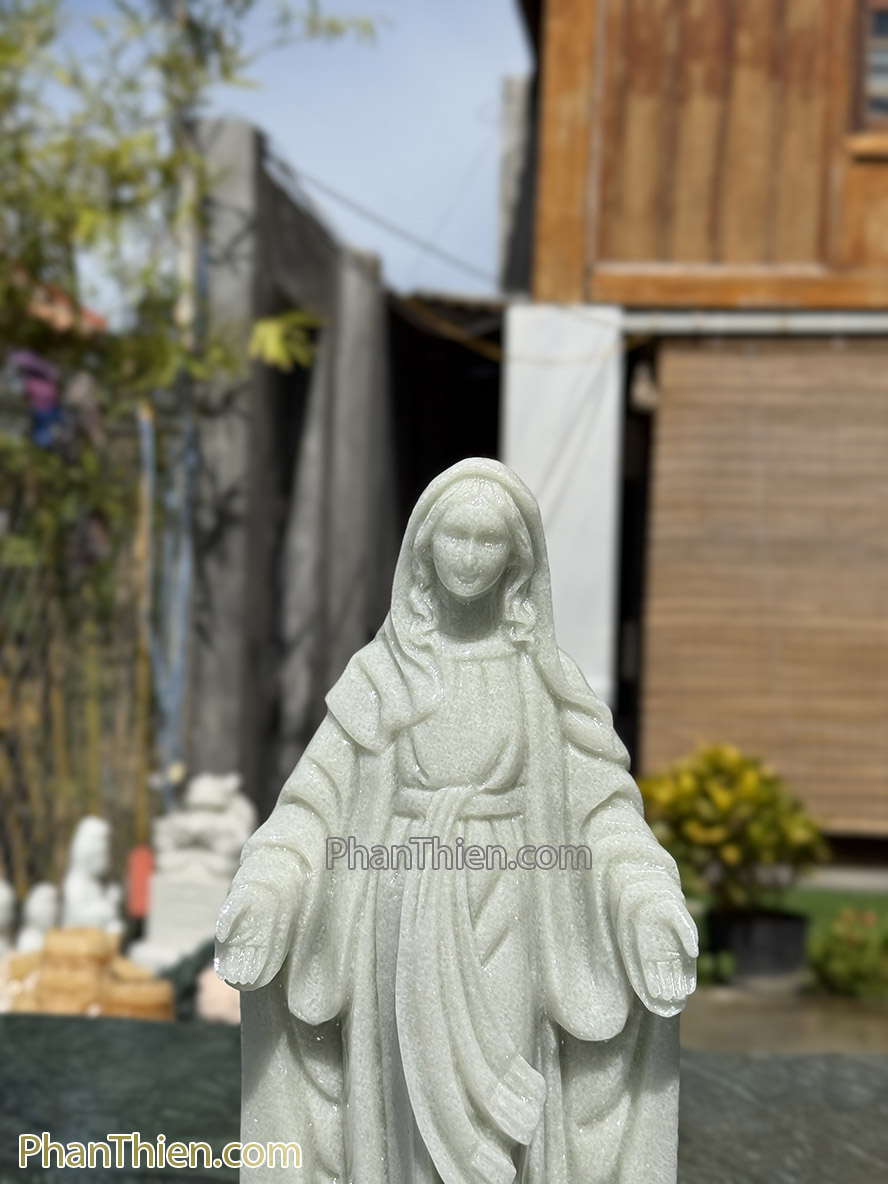Tượng Đức Mẹ Ban Ơn bằng đá 35 cm - BO-78