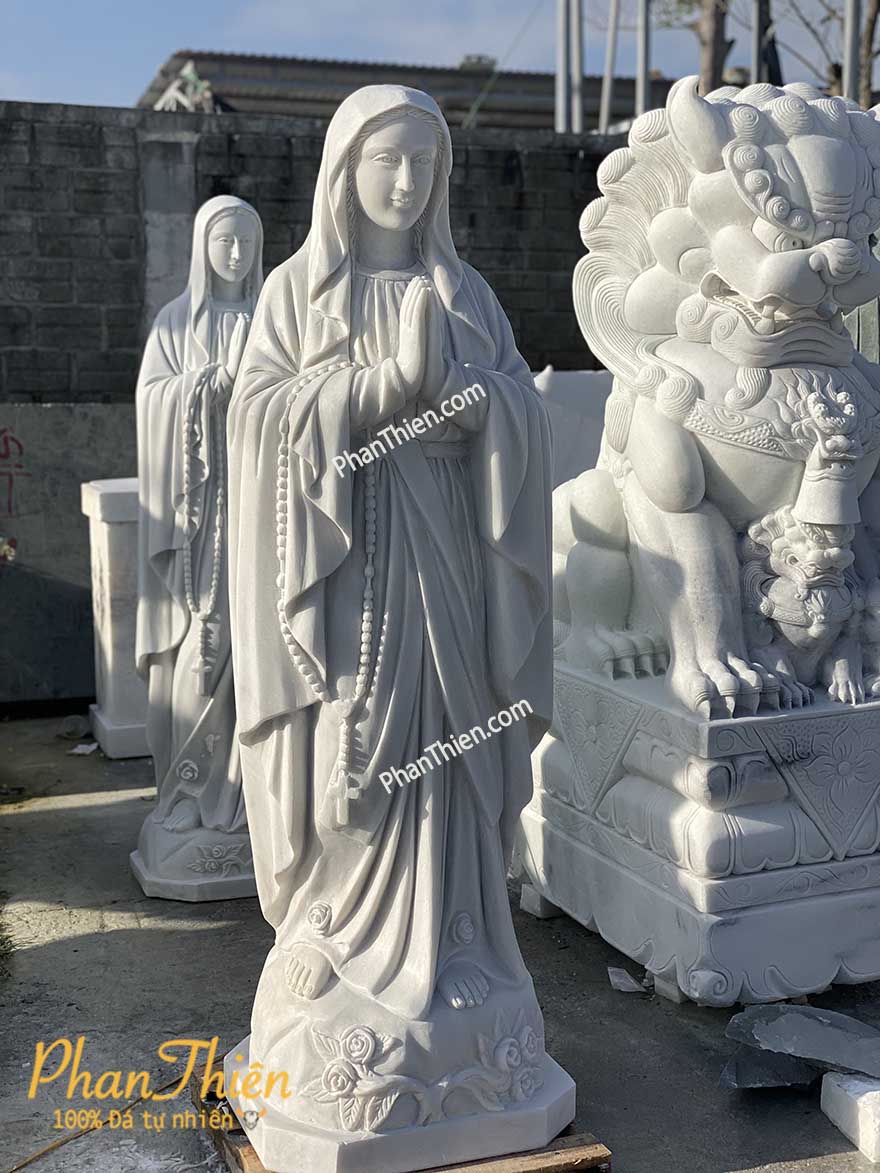 Tượng Đức Mẹ Chắp Tay (Mân Côi) (DM-59)
