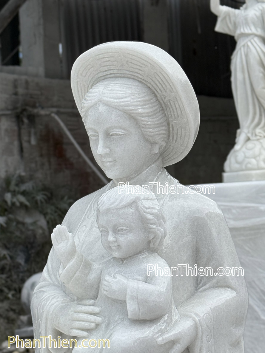 Tượng Đức Mẹ La Vang bằng đá 120cm - DM-80