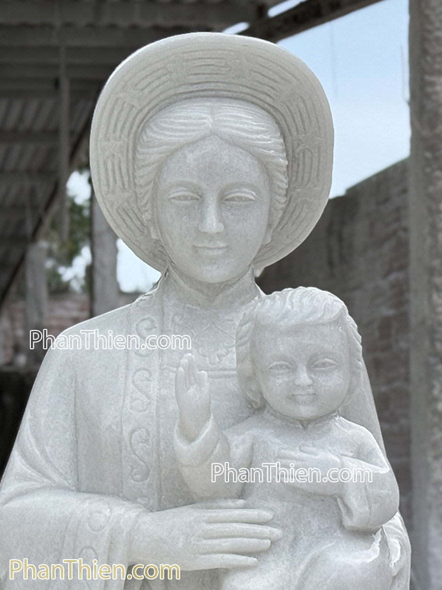 Tượng Đức Mẹ La Vang bằng đá 120cm - DM-80