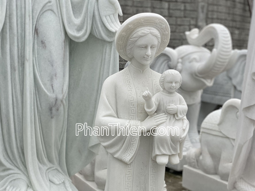 Tượng Đức Mẹ La Vang bằng đá - DM-83