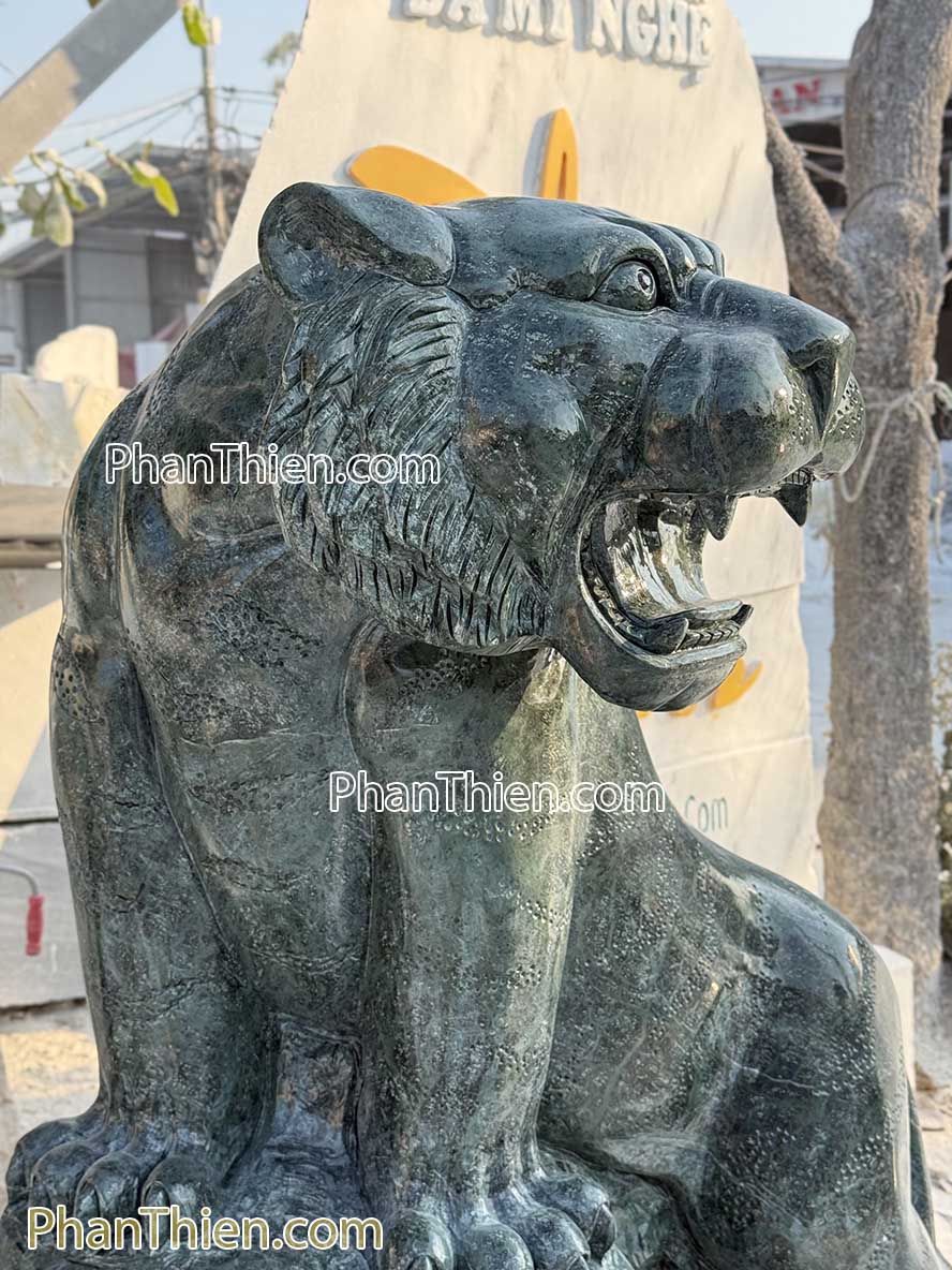 Tượng Hổ Phong Thủy bằng đá xanh Ấn Độ 150cm - HO-6