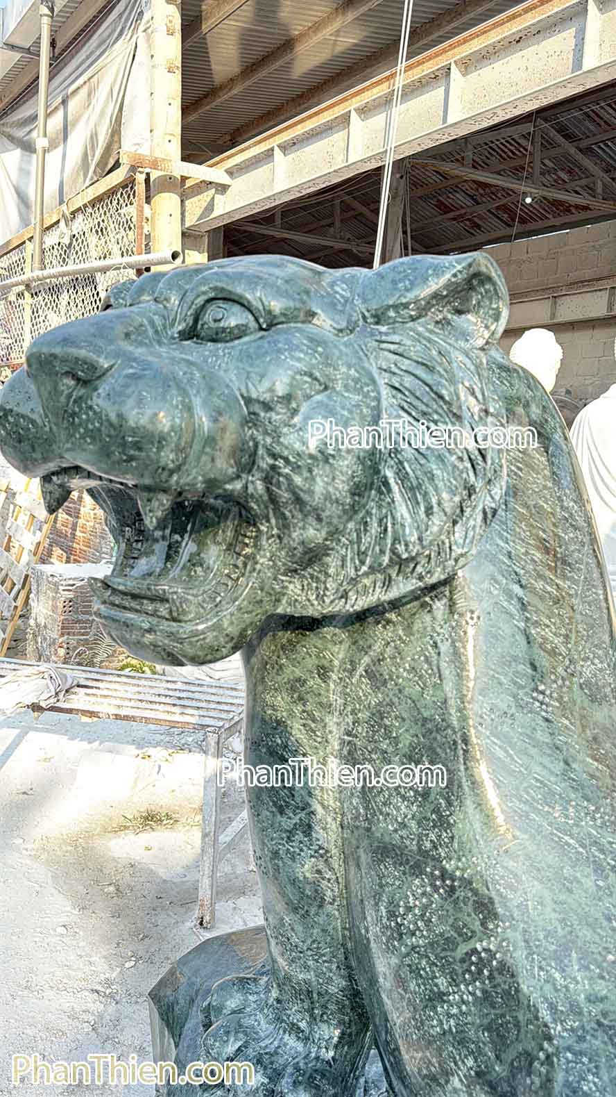 Tượng Hổ Phong Thủy bằng đá xanh Ấn Độ 150cm - HO-6