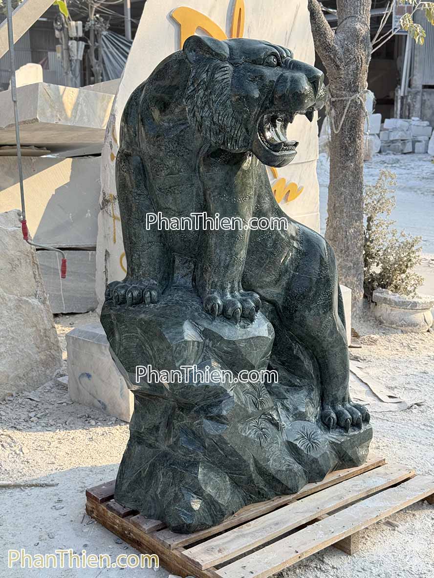 Tượng Hổ Phong Thủy bằng đá xanh Ấn Độ 150cm - HO-6