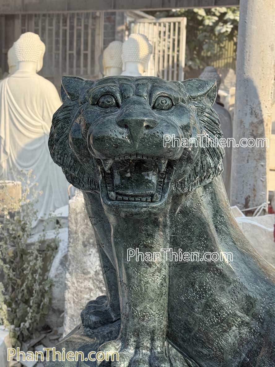 Tượng Hổ Phong Thủy bằng đá xanh Ấn Độ 150cm - HO-6