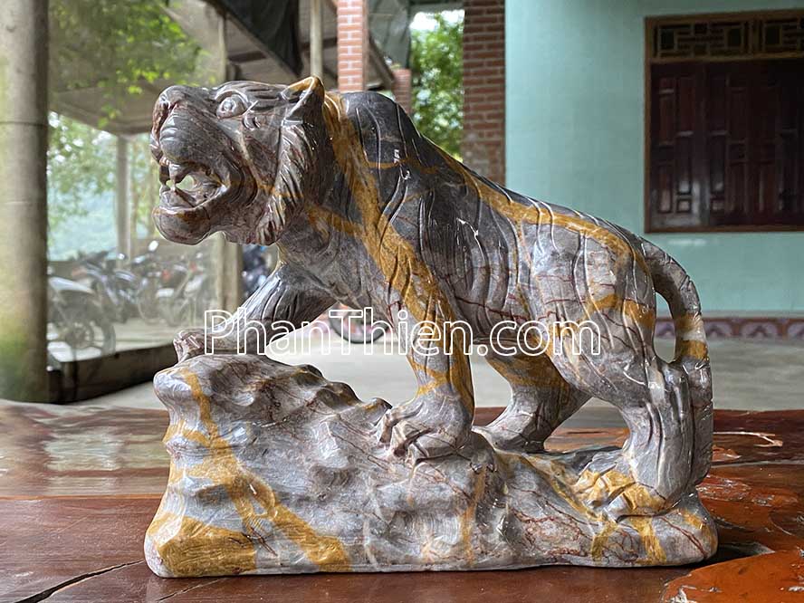 Tượng Hổ Phong thuỷ bằng đá tự nhiên - HO-5