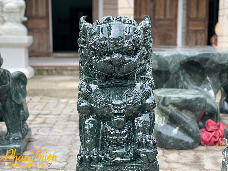 Tượng Kỳ Lân Đá Xanh Ấn Độ (KL-33)