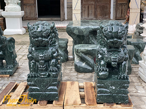 Tượng Kỳ Lân Đá Xanh Ấn Độ (KL-33)