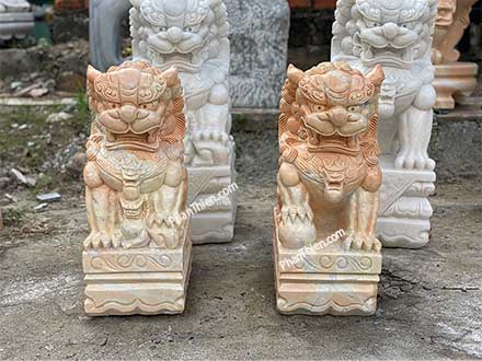 Tượng Kỳ Lân Đá Vàng Tự Nhiên (KL-37)