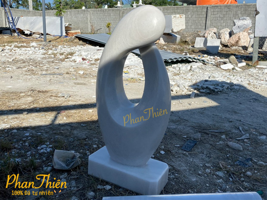 Tượng Nghệ Thuật Đá Cẩm Thạch Trắng (NT-21)
