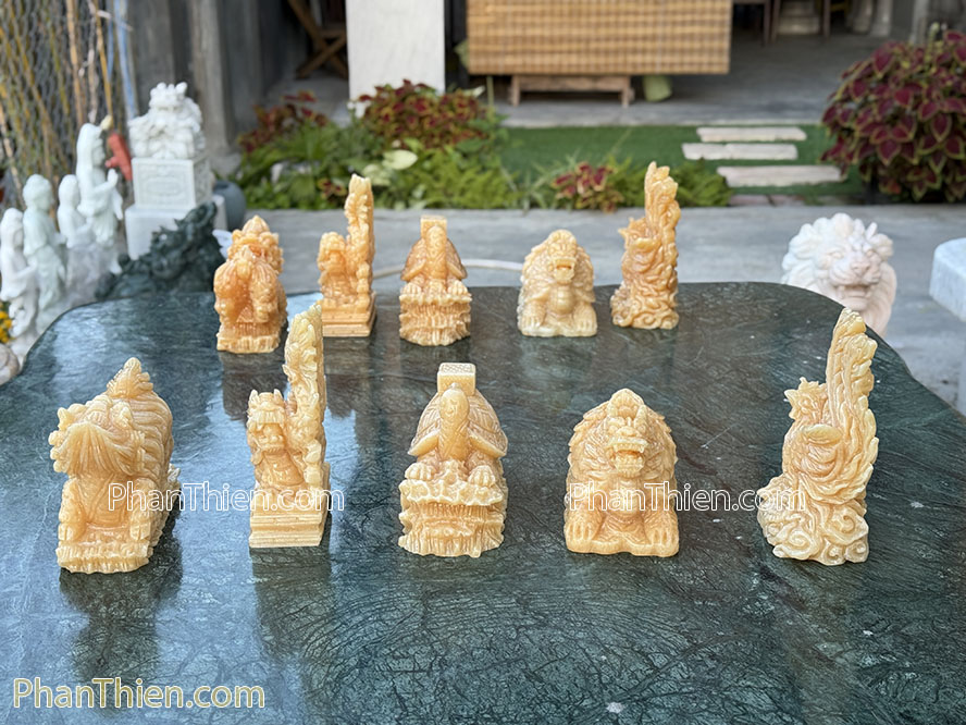 Tượng Ngũ Linh bằng đá ngọc Hoàng Long - NL-1