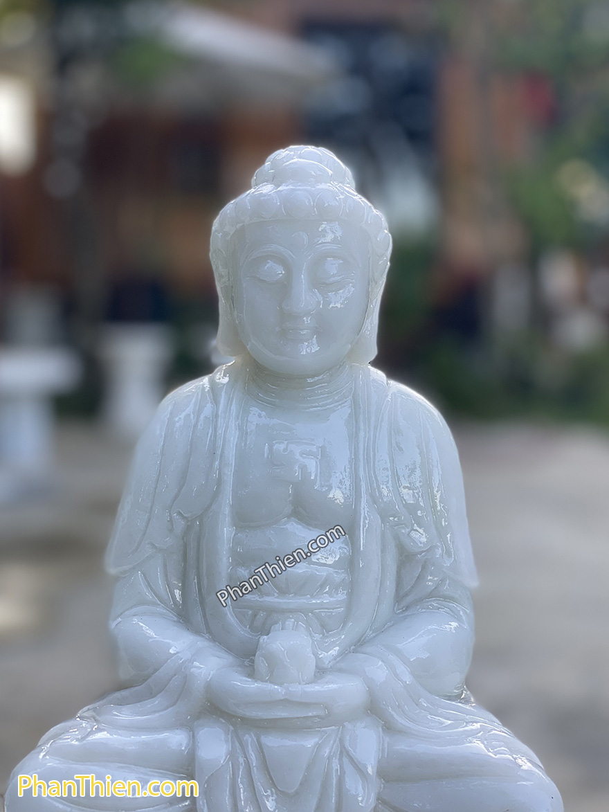 Tượng Phật A Di Đà bằng đá 30cm (ADI-10)