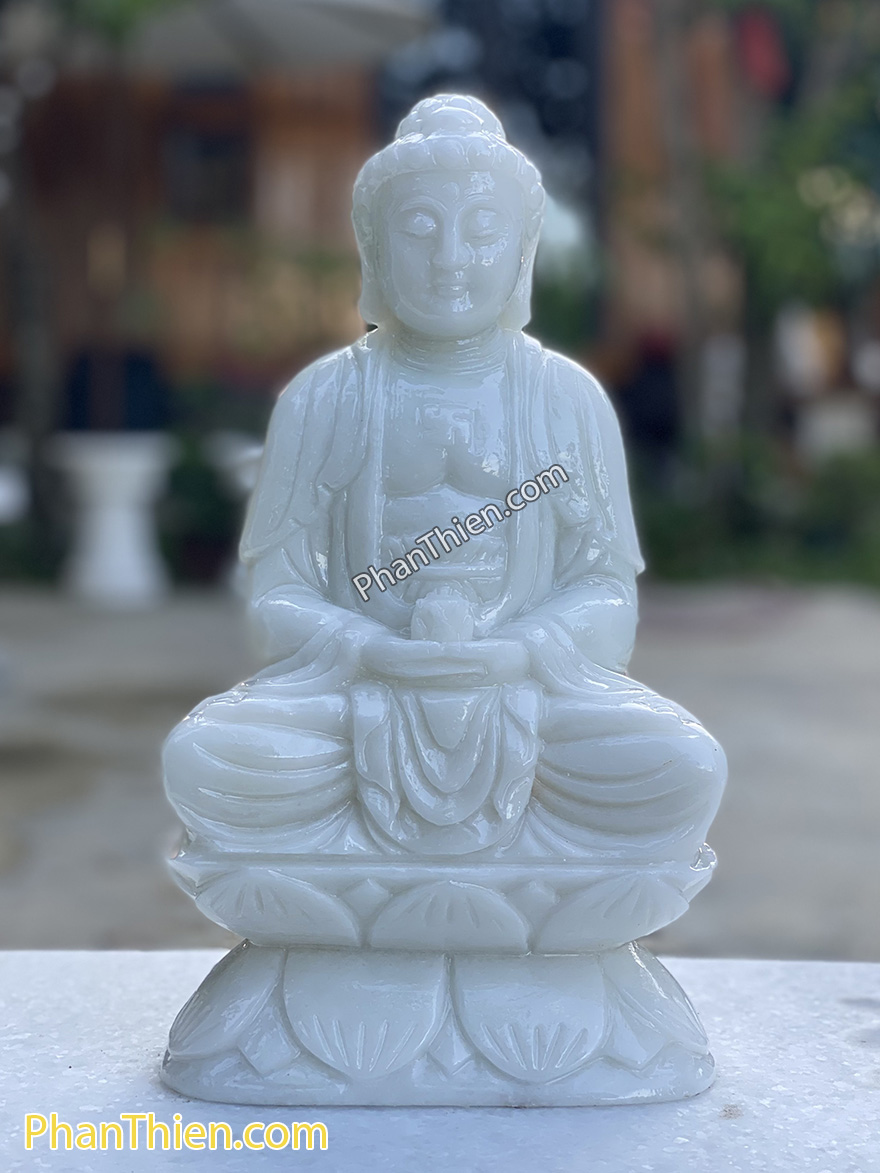 Tượng Phật A Di Đà bằng đá 30cm (ADI-10)