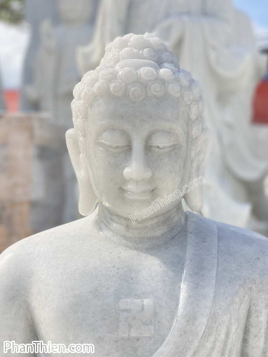 Tượng Phật A Di Đà bằng đá tự nhiên (ADI-11)