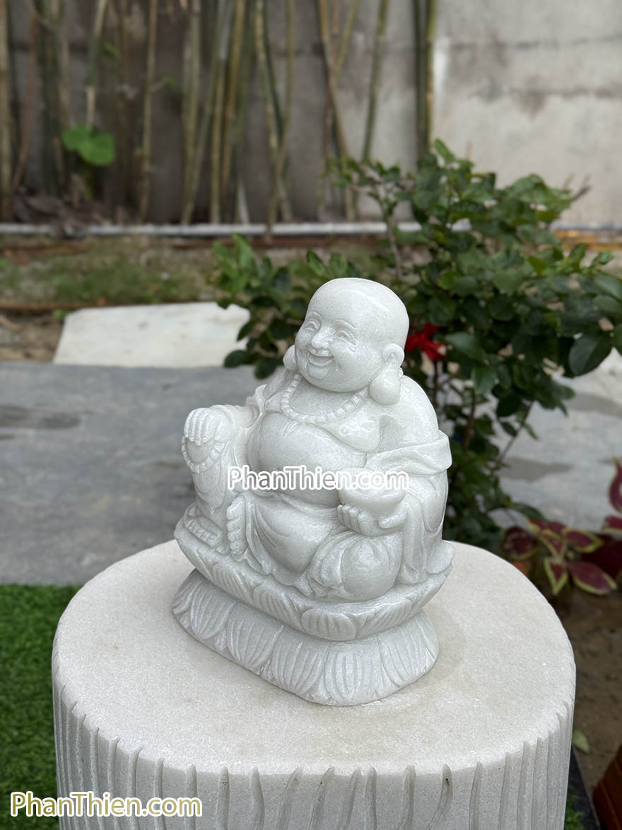 Tượng Phật Di Lặc để bàn bằng đá tự nhiên (DL-67)