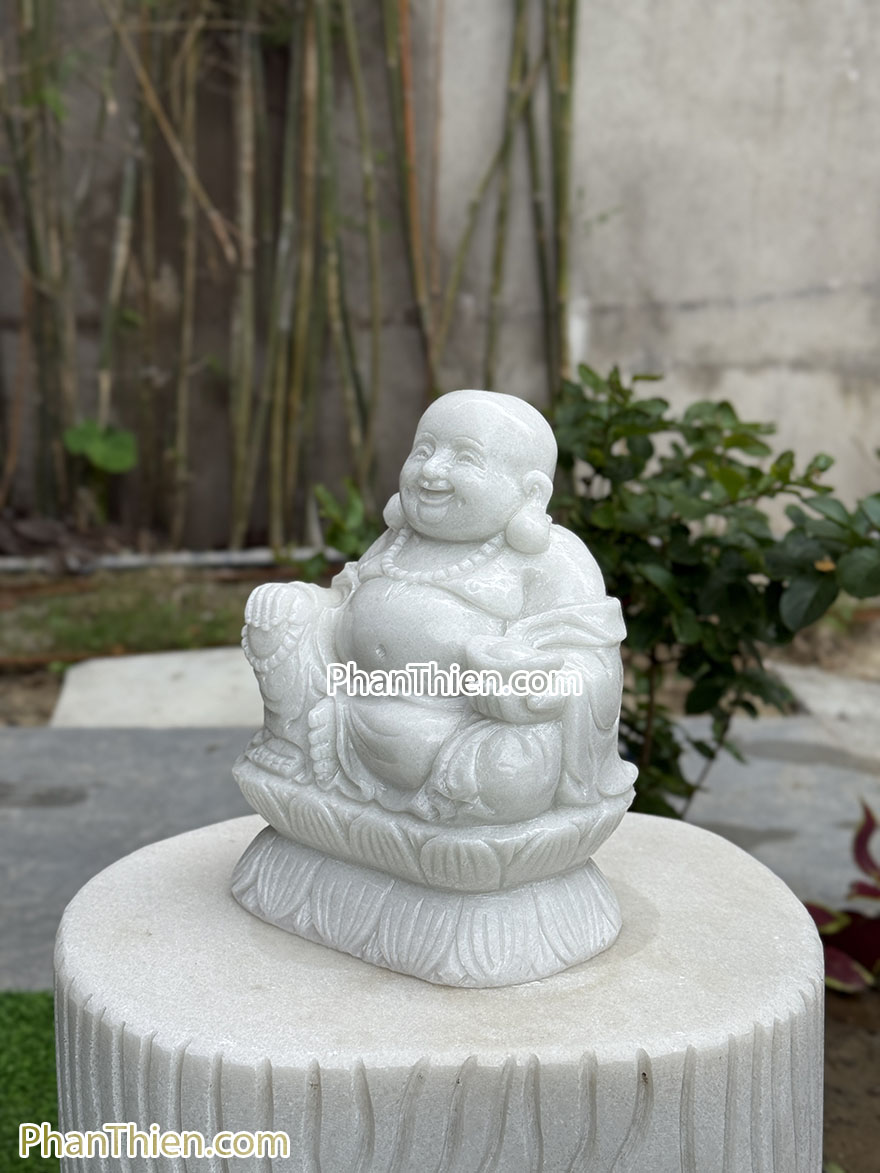 Tượng Phật Di Lặc để bàn bằng đá tự nhiên (DL-67)