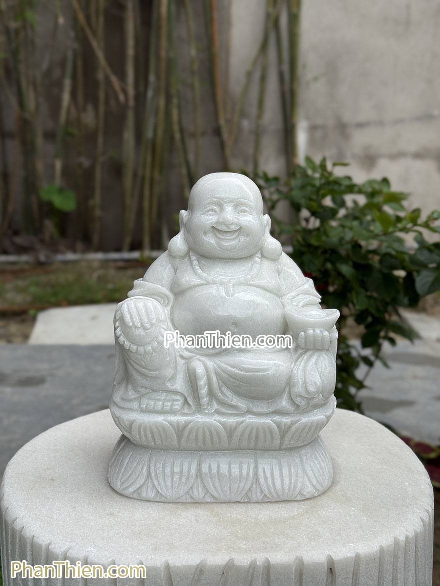 Tượng Phật Di Lặc để bàn bằng đá tự nhiên (DL-67)
