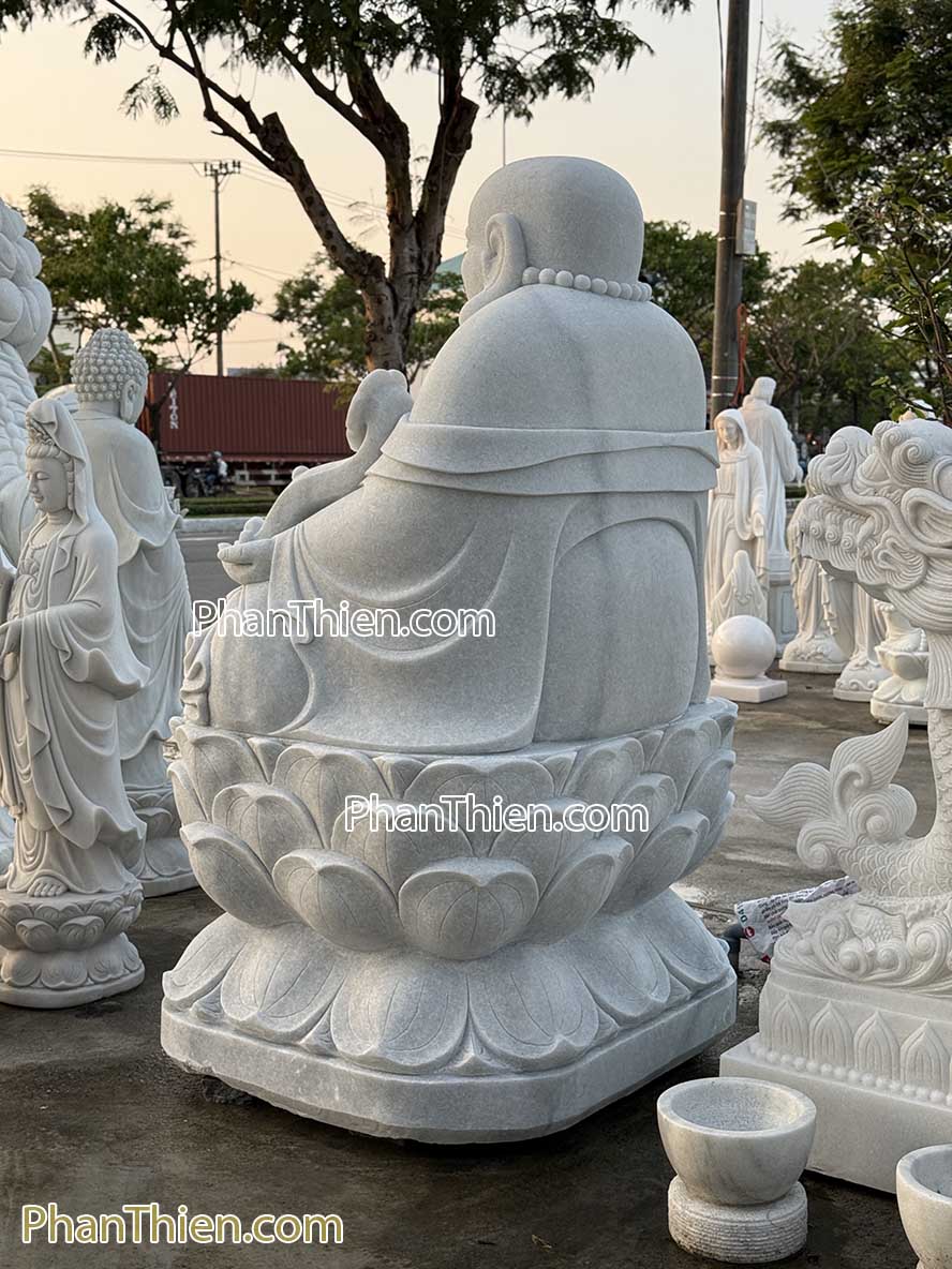Tượng Phật Di Lặc bằng đá Cẩm thạch 2,06m - DL-84