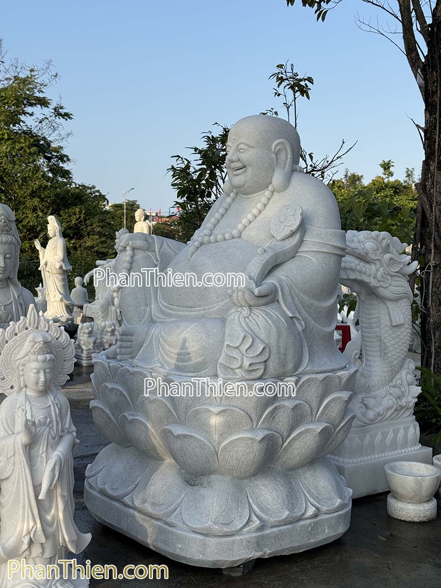 Tượng Phật Di Lặc bằng đá Cẩm thạch 2,06m - DL-84
