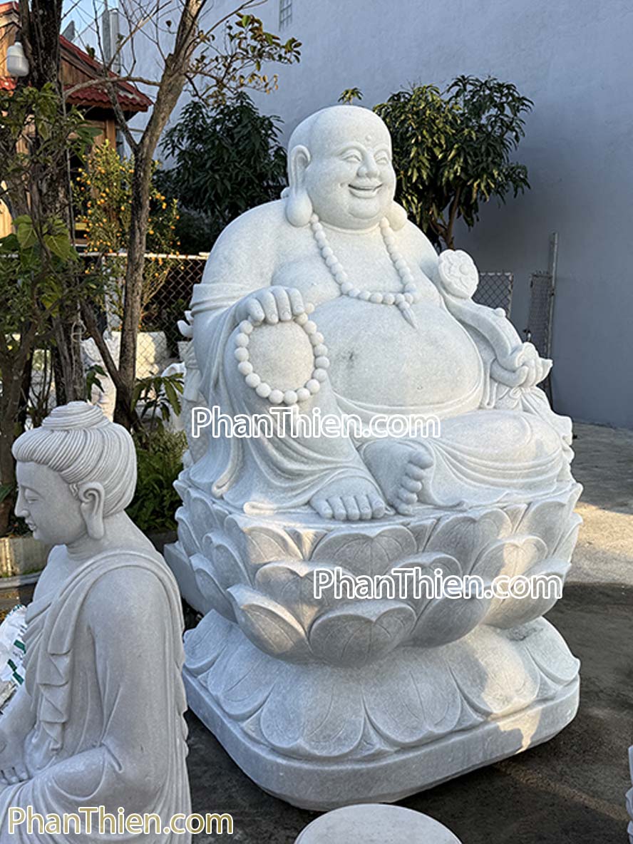 Tượng Phật Di Lặc bằng đá Cẩm thạch 2,06m - DL-84