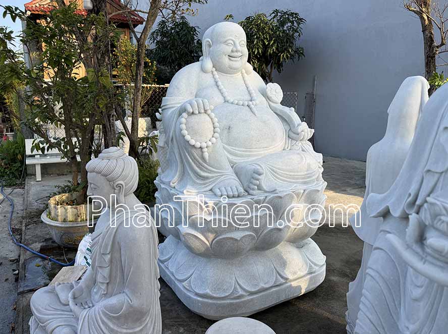 Tượng Phật Di Lặc bằng đá Cẩm thạch 2,06m - DL-84