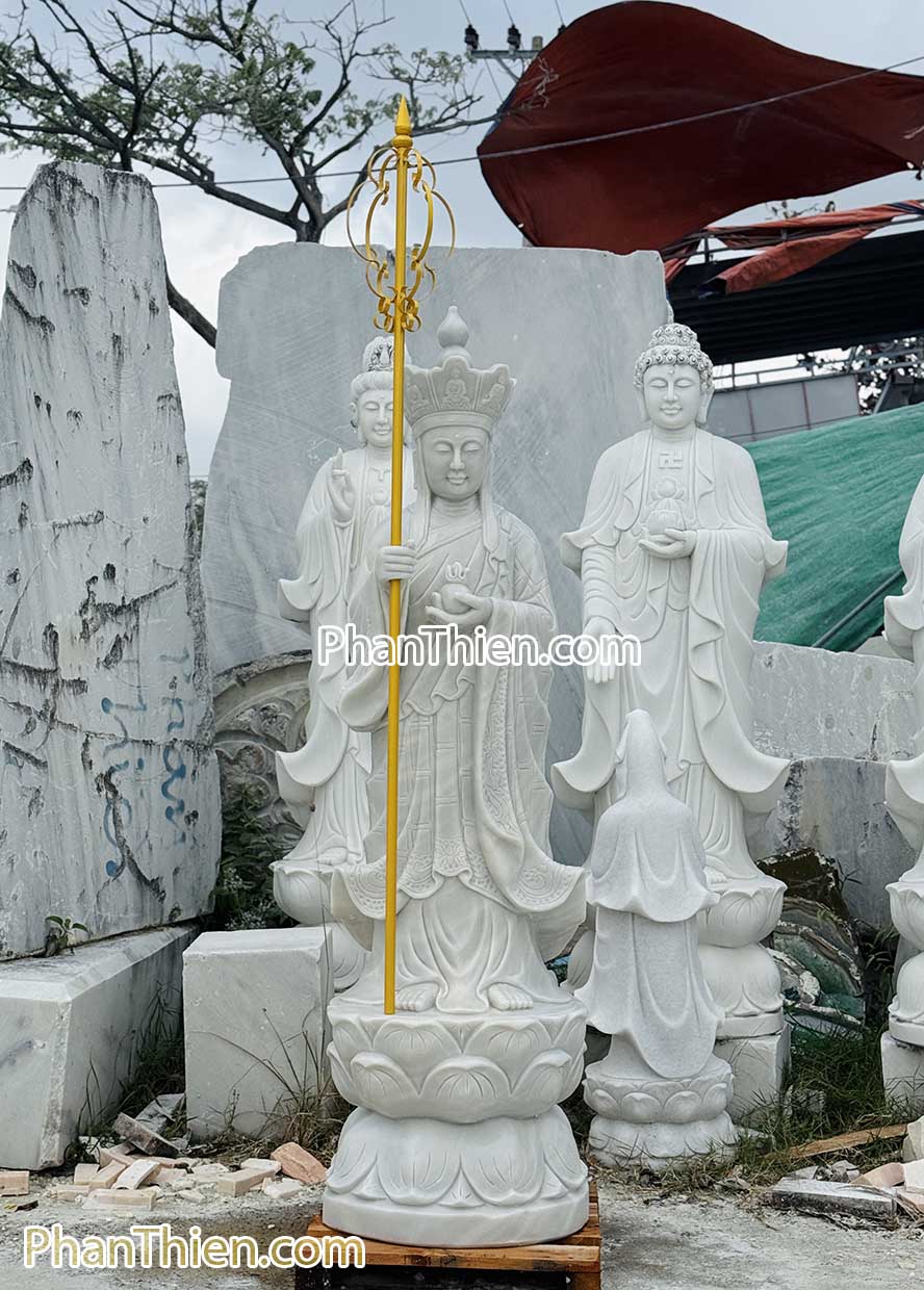 Tượng Phật Địa Tạng bằng đá cao 1,5m - DT-14