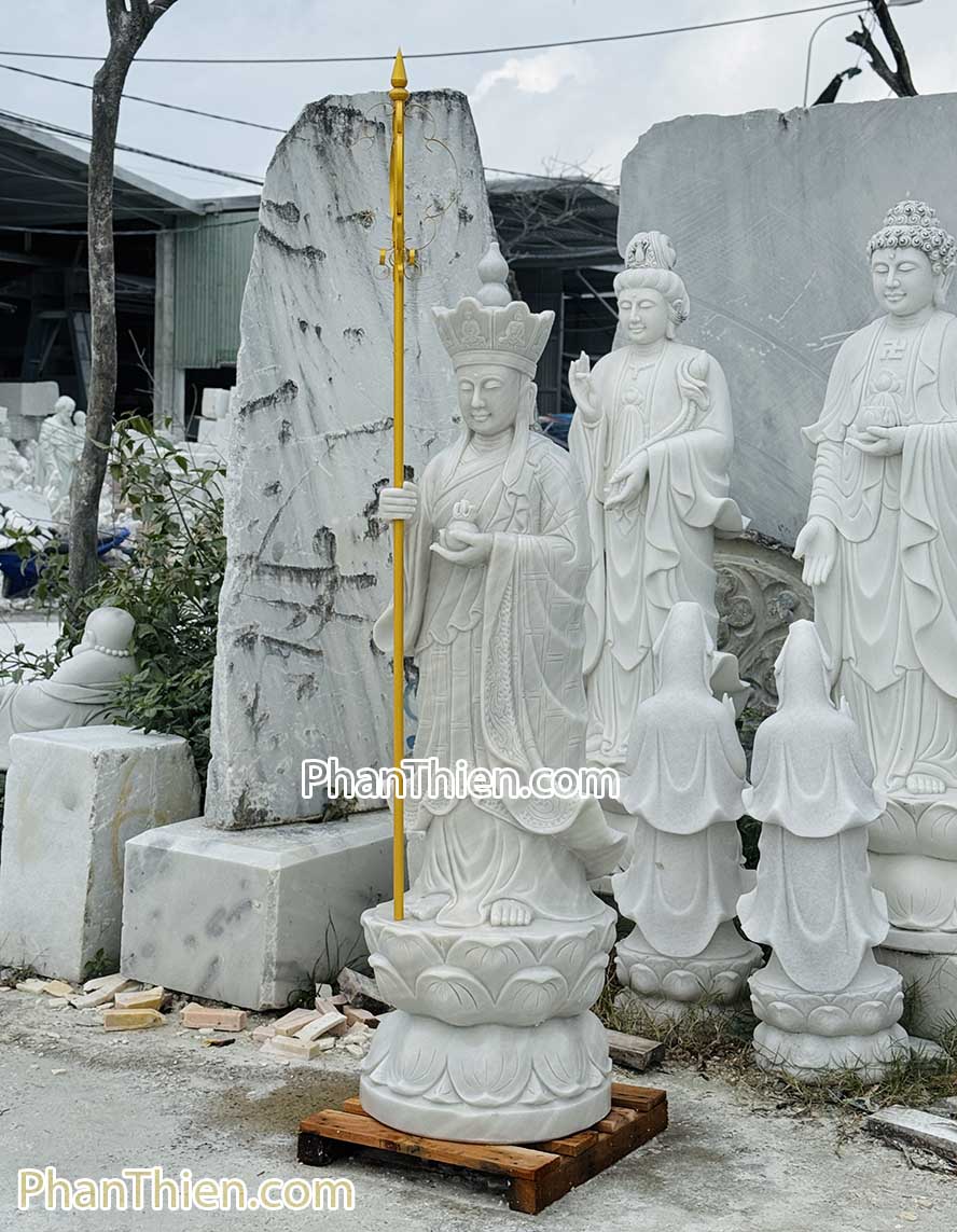 Tượng Phật Địa Tạng bằng đá cao 1,5m - DT-14