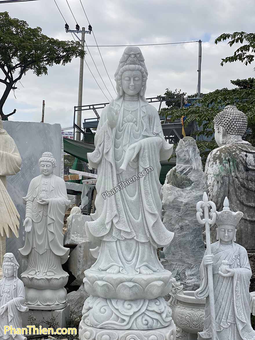 Tượng Phật Quan Âm Bằng đá tự nhiên (QA-62)