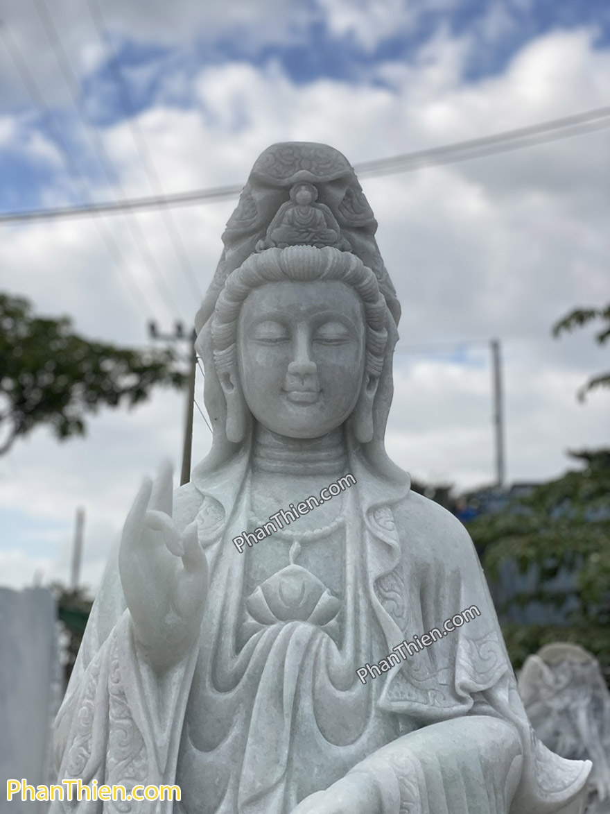 Tượng Phật Quan Âm Bằng đá tự nhiên (QA-62)