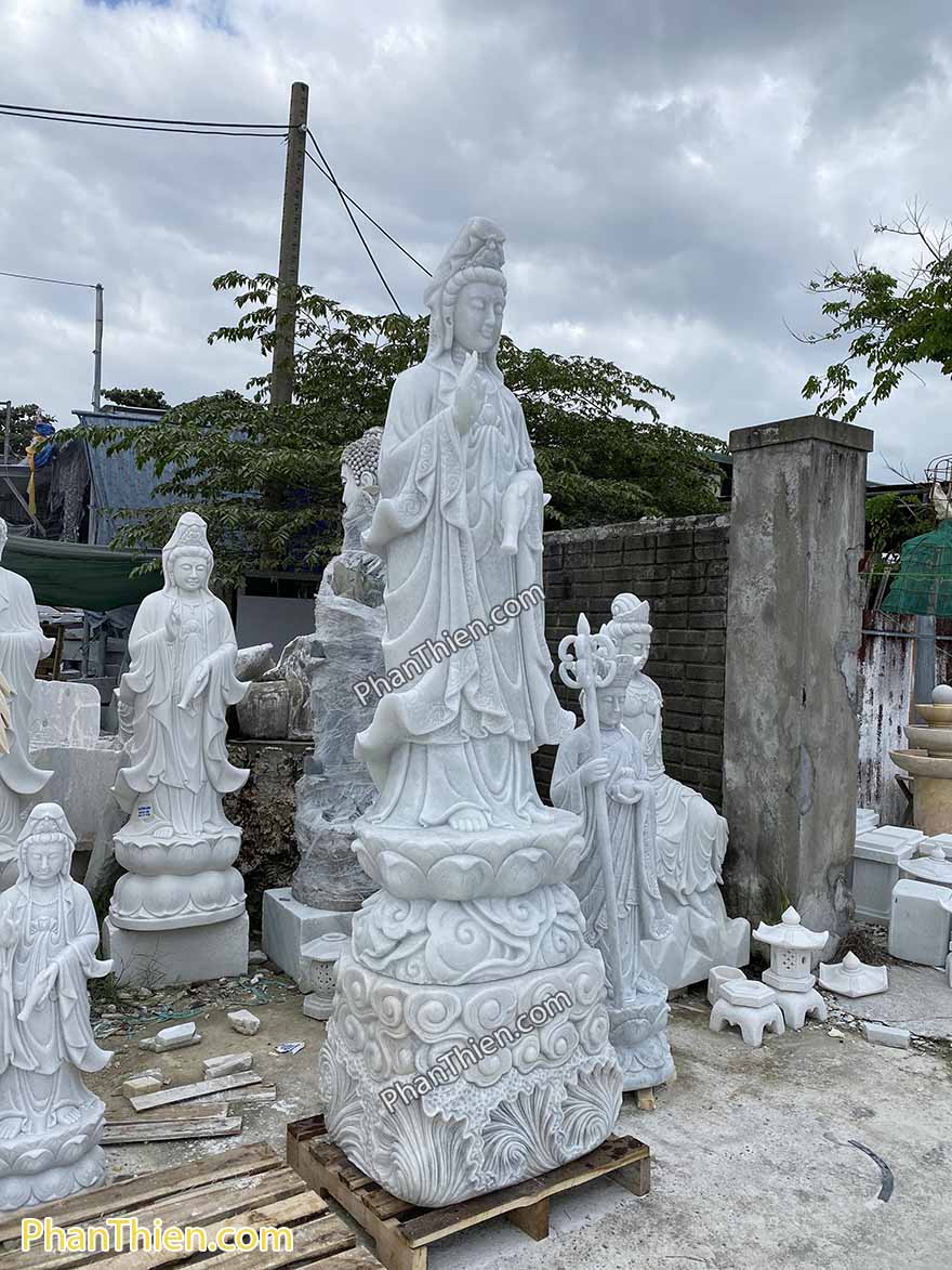 Tượng Phật Quan Âm Bằng đá tự nhiên (QA-62)