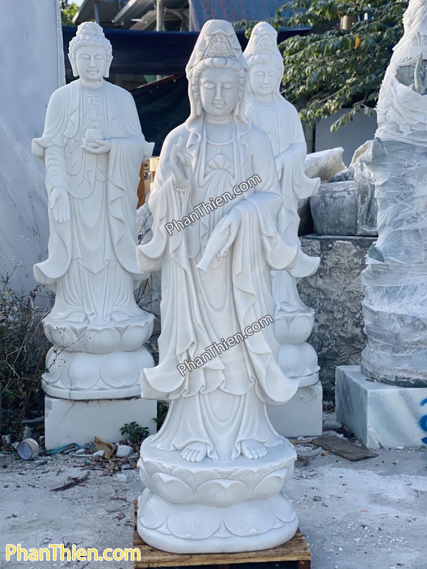 Tượng Phật Quan Âm bằng đá (QA-65)