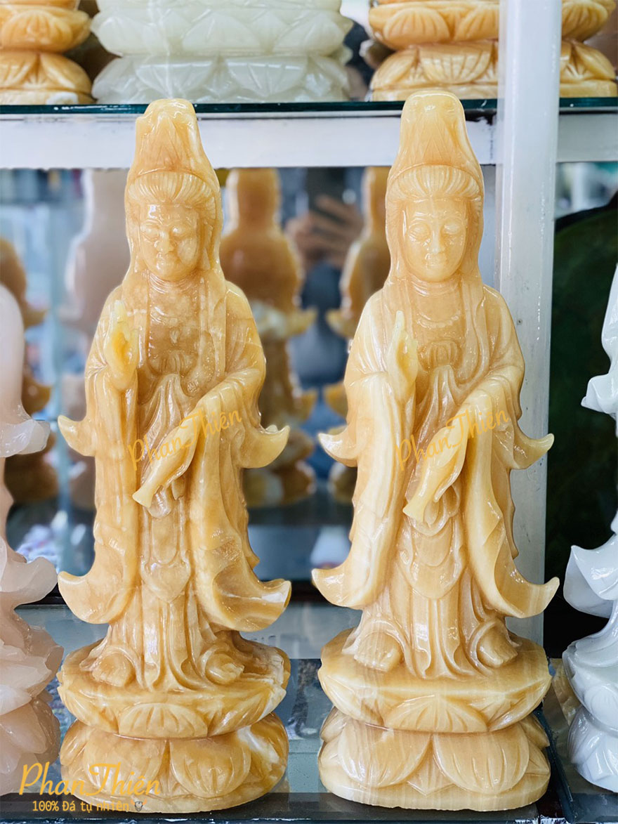Tượng Phật Quan Âm Đá Ngọc Hoàng Long (QA-17)