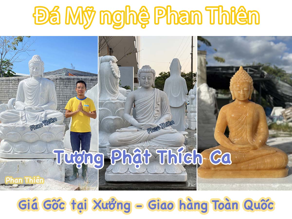 Mẫu Tượng Phật Thích Ca bằng đá đẹp - 14B