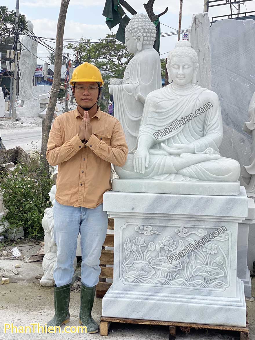Tượng Phật Thích Ca bằng đá tự nhiên (TC35)