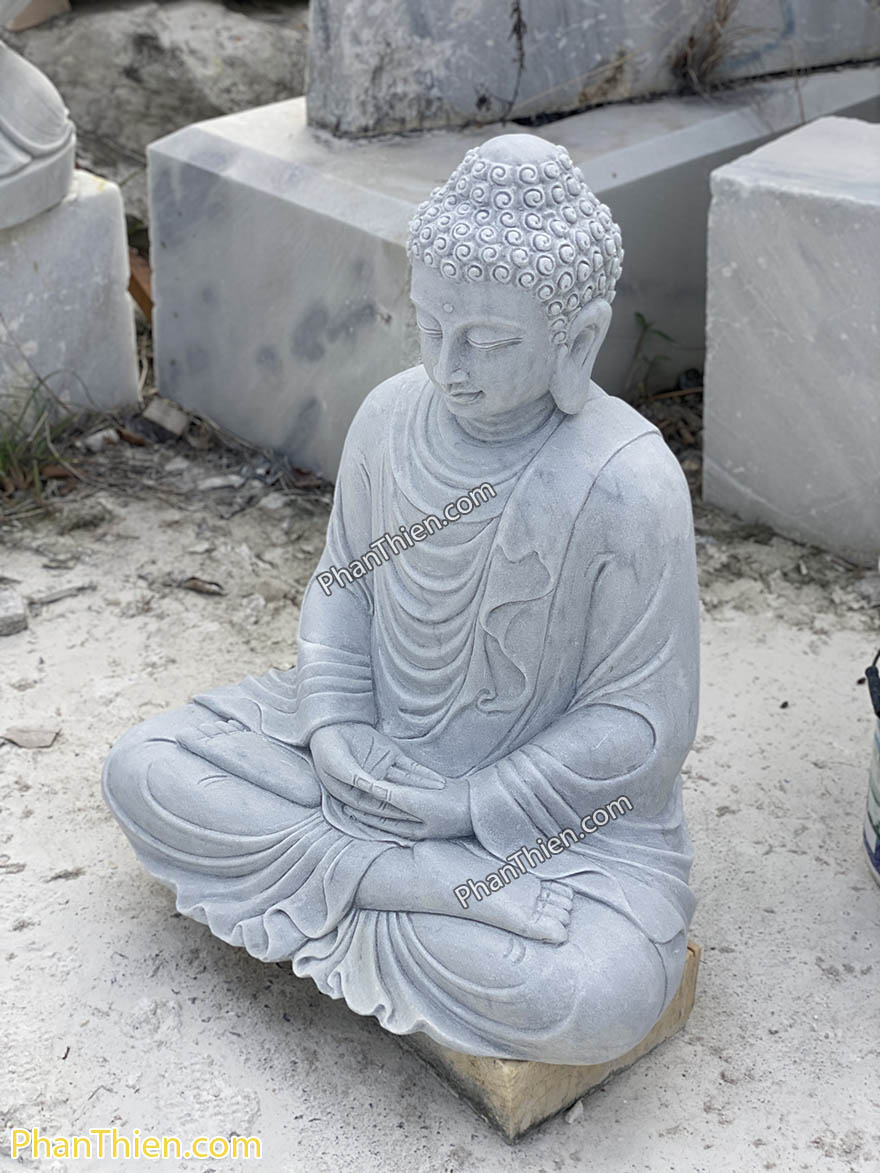 Tượng Phật Thích Ca bằng đá xám tự nhiên