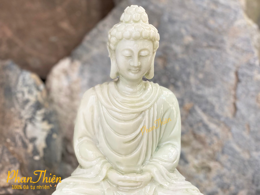 Tượng Phật Thích Ca bằng Đá Cẩm Thạch Xanh (TC-02)