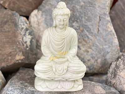 Tượng Phật Thích Ca bằng Đá Cẩm Thạch Xanh (TC-02)