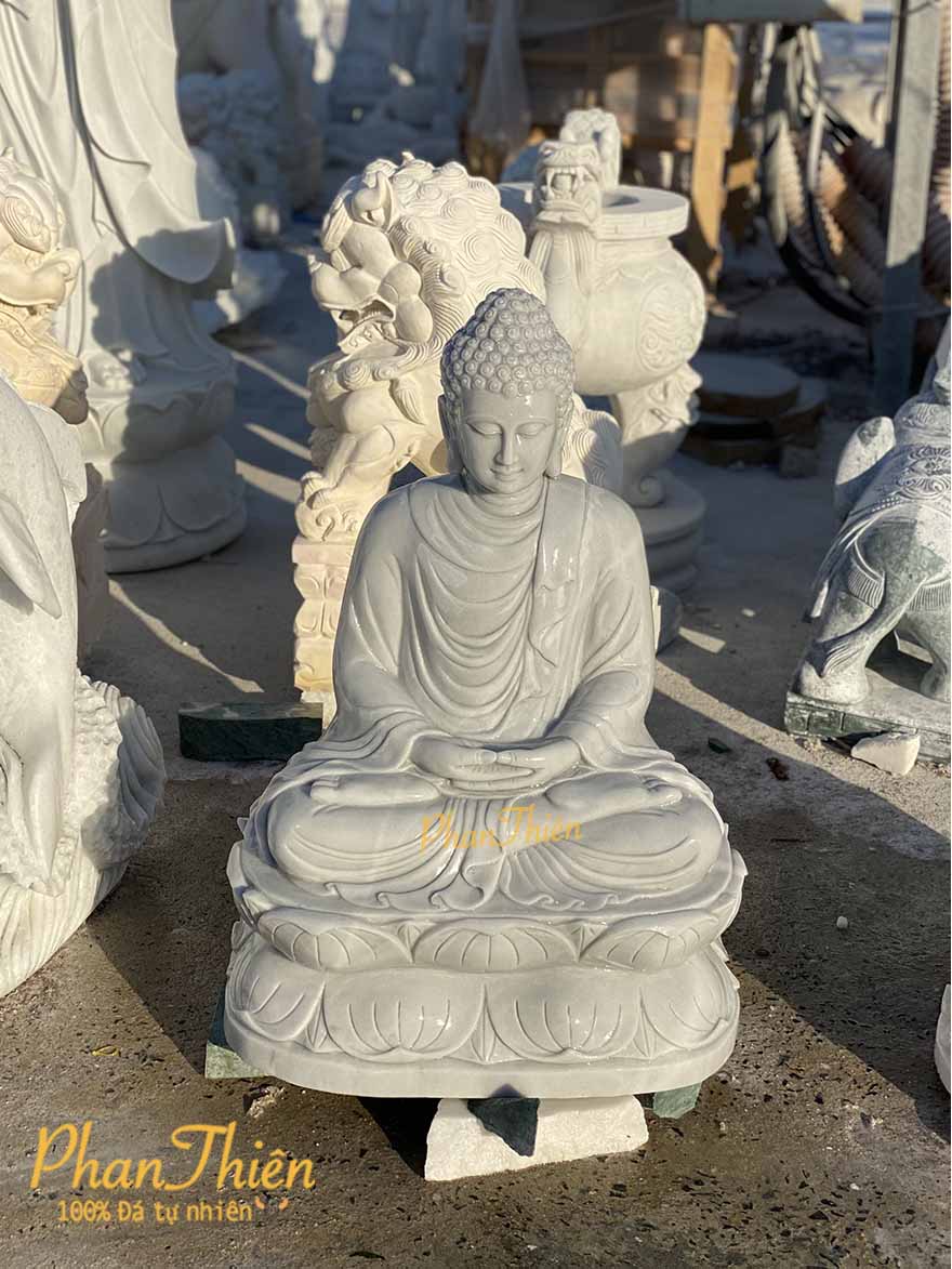 Tượng Phật Thích Ca Đá Xám Nhẹ (TC-22)
