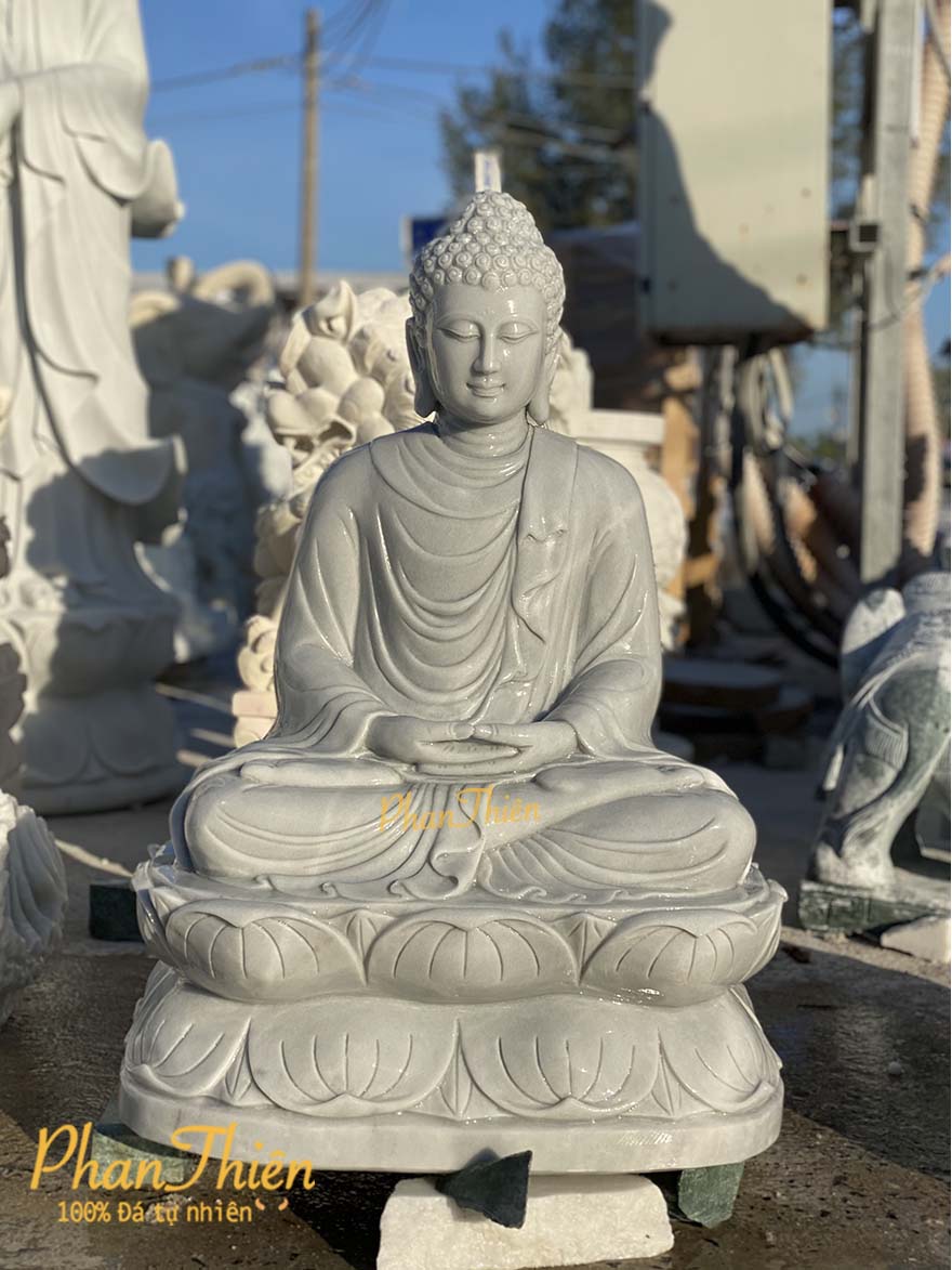 Tượng Phật Thích Ca Đá Xám Nhẹ (TC-22)