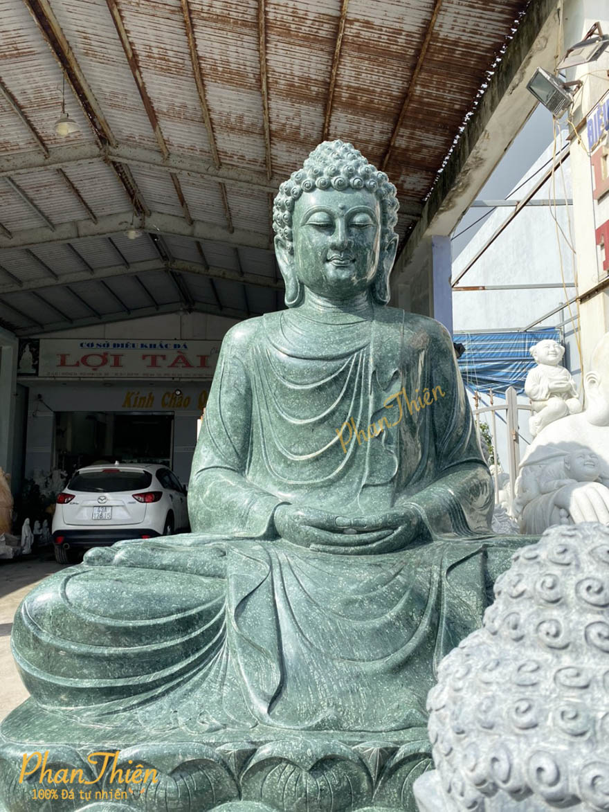 Tượng Phật Thích Ca Đá Xanh Ấn Độ (TC-08)