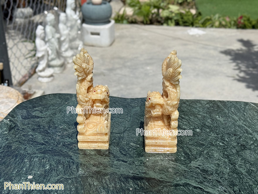 Tượng rồng đá ngọc Hoàng Long (RONG-14B)